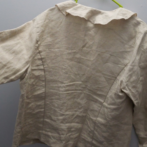 Tan, Ruffle cardigan - Picture 2 of 3